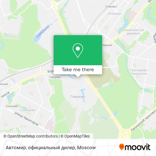 Автомир, официальный дилер map