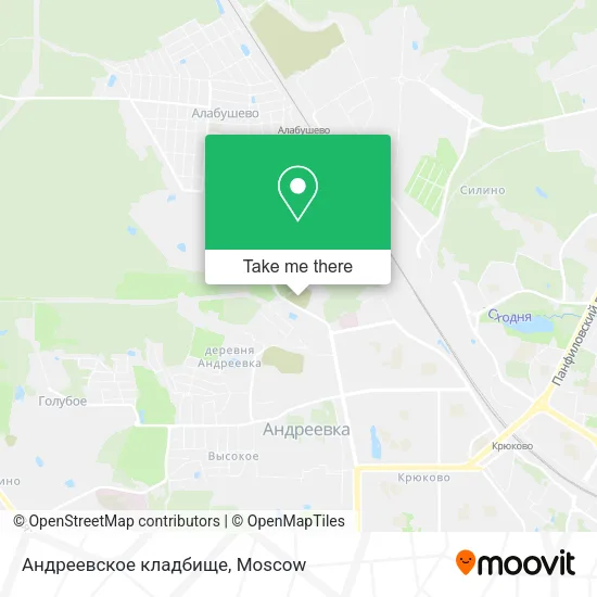 Андреевское кладбище map