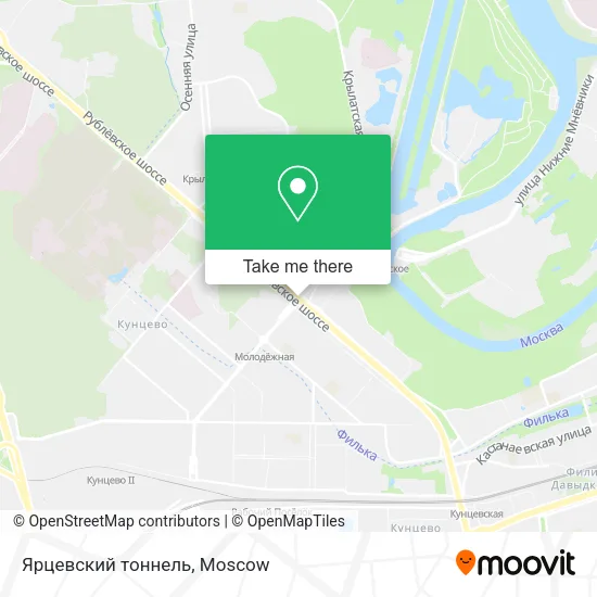 Ярцевский тоннель map