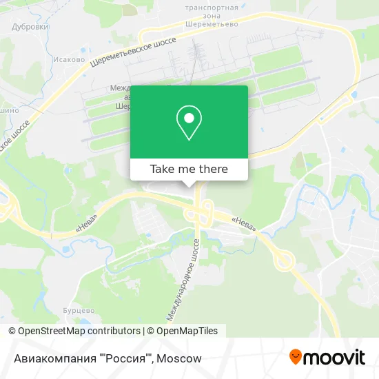 Авиакомпания ""Россия"" map
