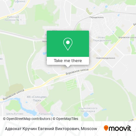 Адвокат Кручин Евгений Викторович map