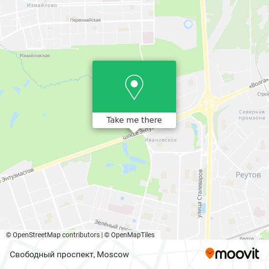 Свободный проспект map