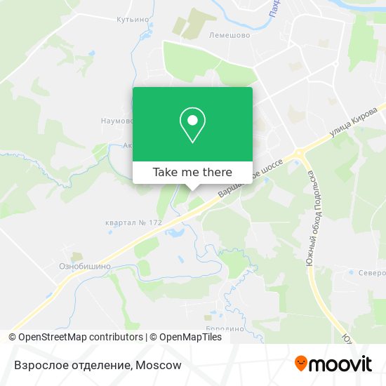 Взрослое отделение map