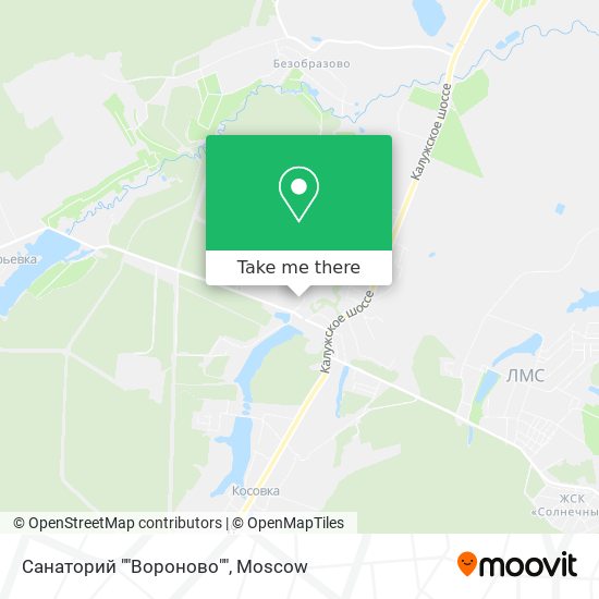 Санаторий ""Вороново"" map