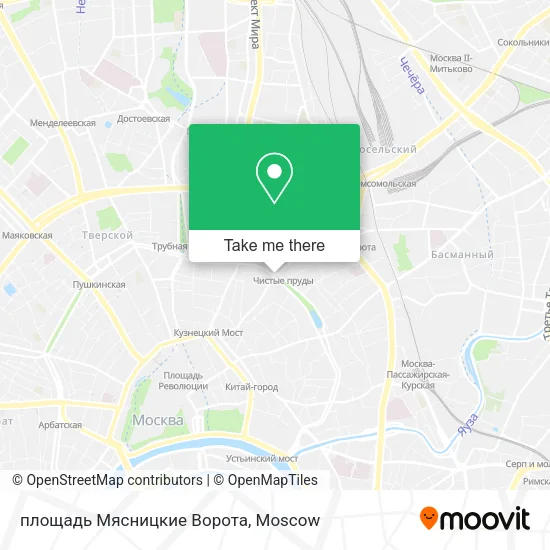 площадь Мясницкие Ворота map