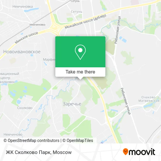 ЖК Сколково Парк map
