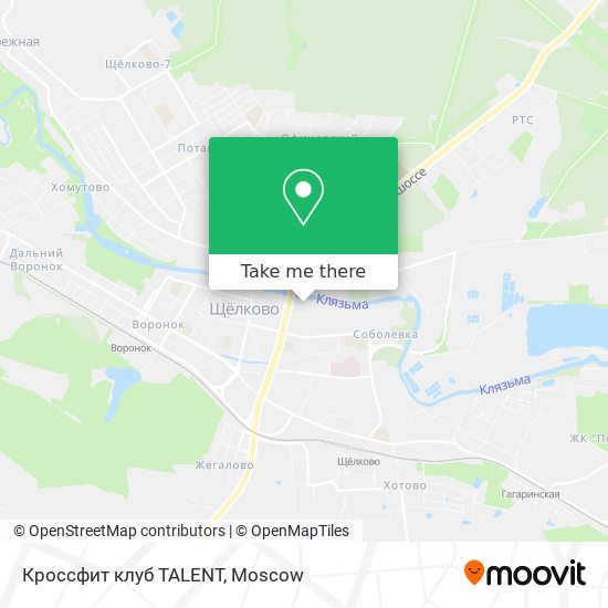 Кроссфит клуб TALENT map