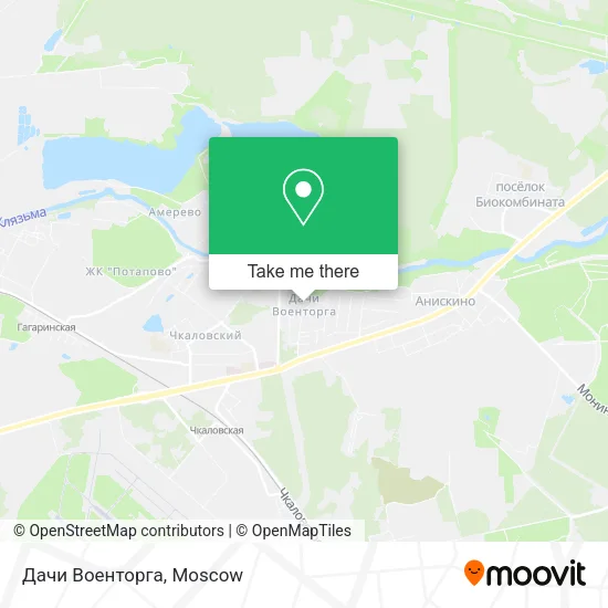 Дачи Военторга map