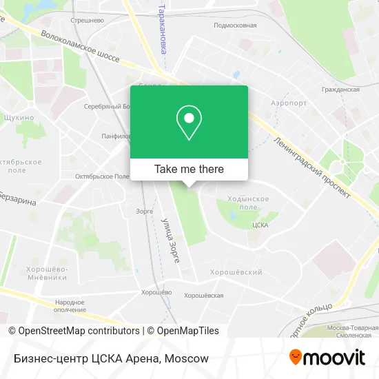 Бизнес-центр ЦСКА Арена map