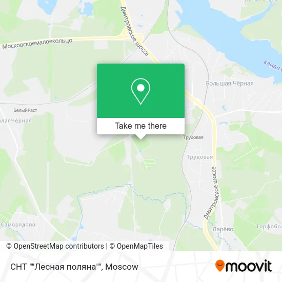 СНТ ""Лесная поляна"" map