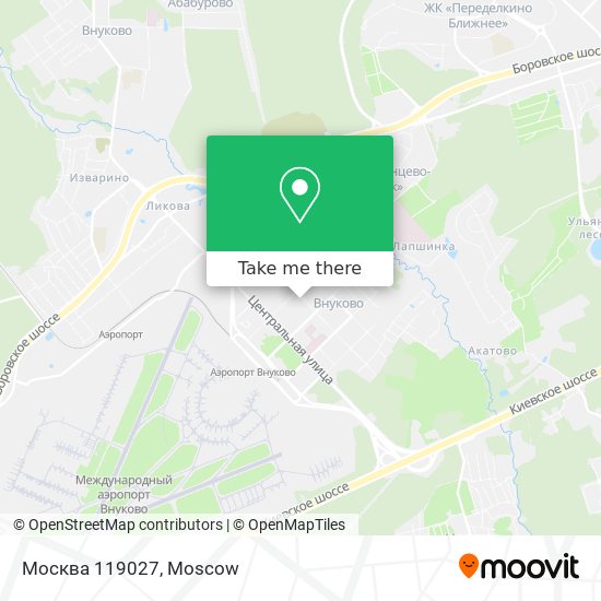 Москва 119027 map