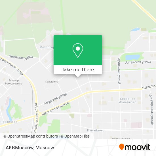 AKBMoscow map