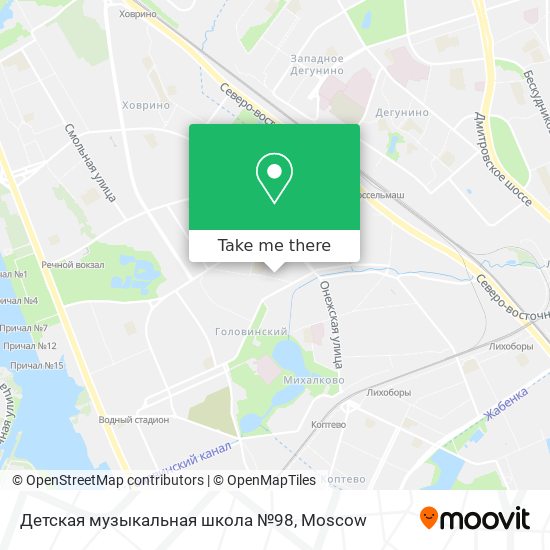 Детская музыкальная школа №98 map
