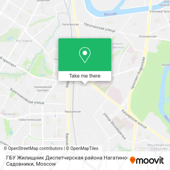 ГБУ Жилищник Диспетчерская района Нагатино-Садовники map
