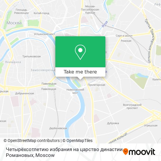 Четырёхсотлетию избрания на царство династии Романовых map