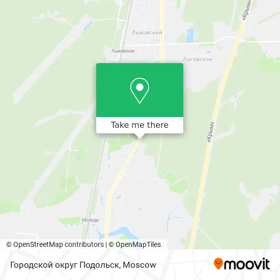 Городской округ Подольск map