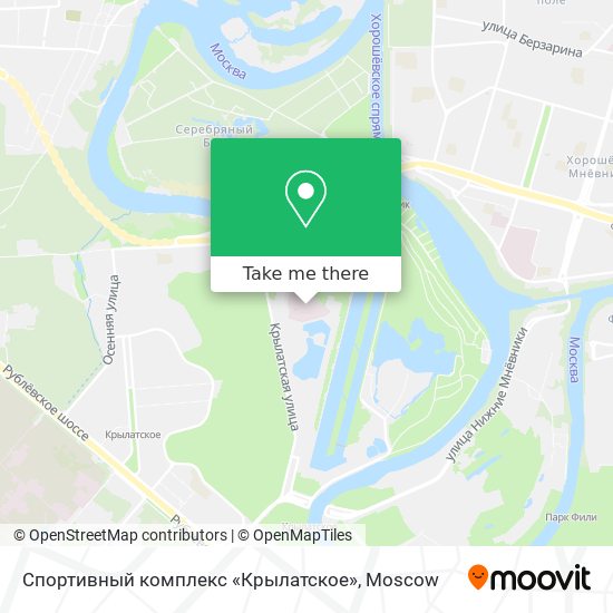 Спортивный комплекс «Крылатское» map