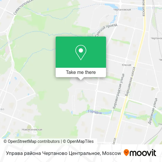 Управа района Чертаново Центральное map