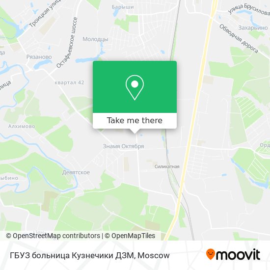 ГБУЗ больница Кузнечики ДЗМ map