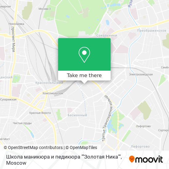 Школа маникюра и педикюра ""Золотая Ника"" map