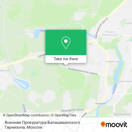 Военная Прокуратура Балашихинского Гарнизона map