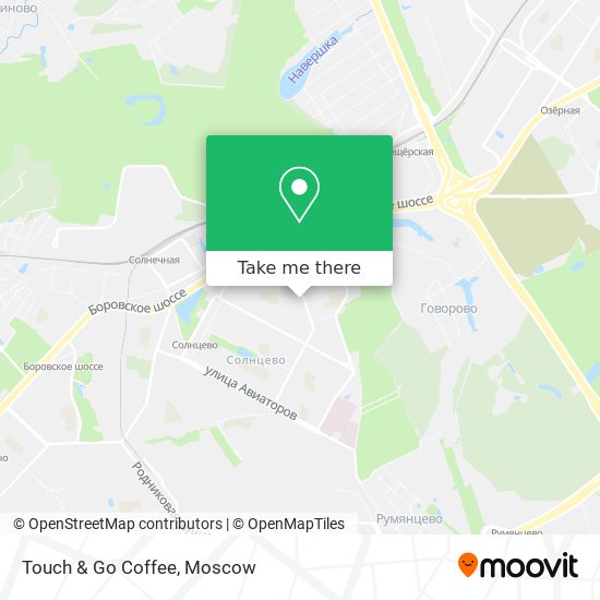 Touch & Go Coffee map