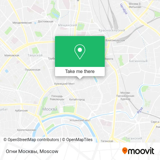 Огни Москвы map