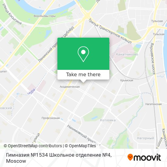 Гимназия №1534 Школьное отделение №4 map