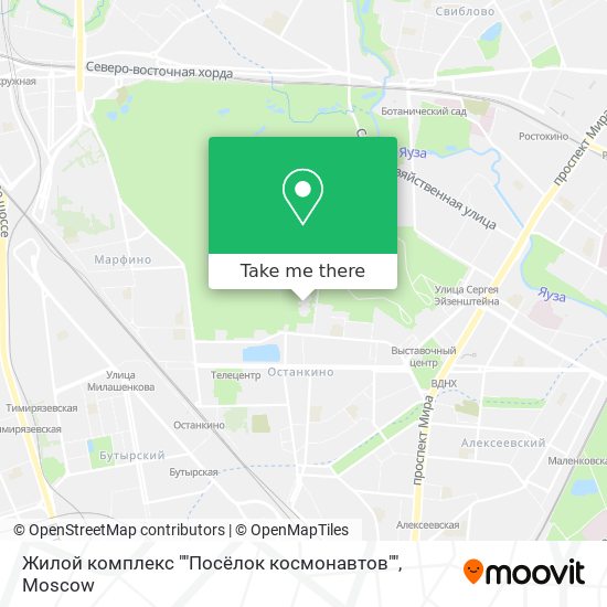 Жилой комплекс ""Посёлок космонавтов"" map