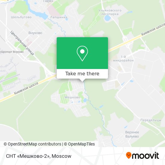 СНТ «Мешково-2» map
