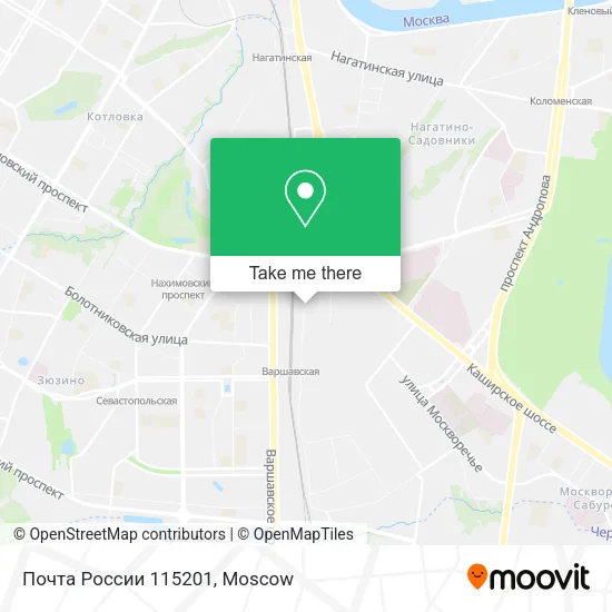 Почта России 115201 map