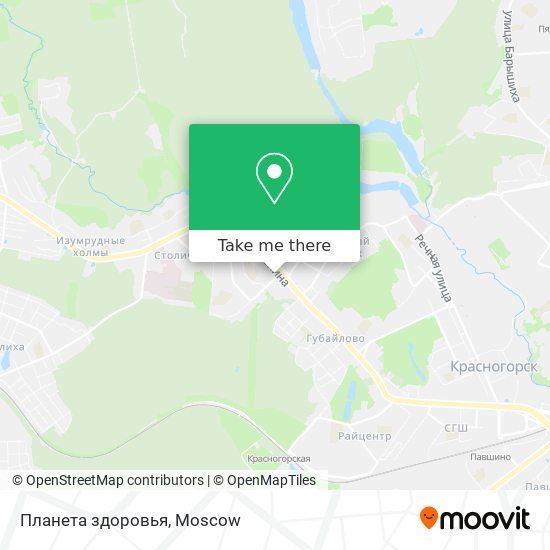 Планета здоровья map