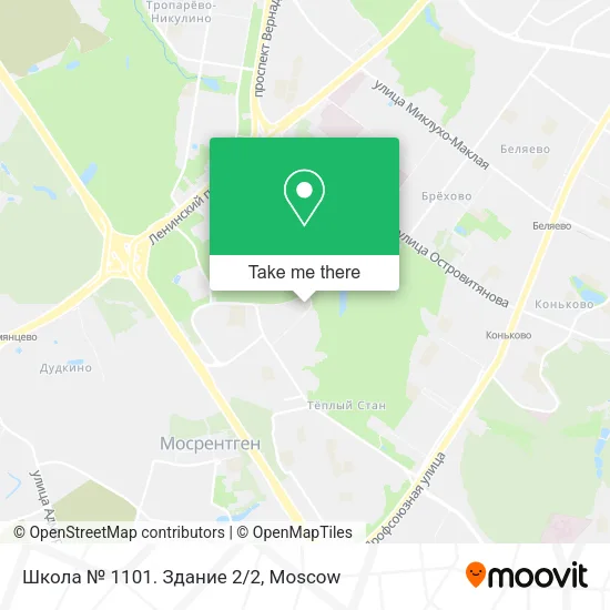 Школа № 1101. Здание 2/2 map