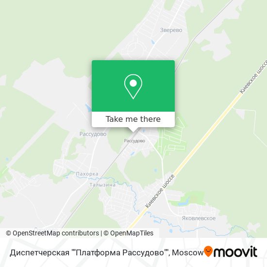 Диспетчерская ""Платформа Рассудово"" map