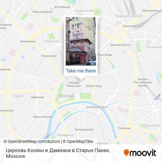 Церковь Космы и Дамиана в Старых Панех map