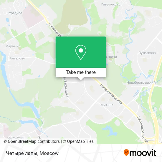 Четыре лапы map