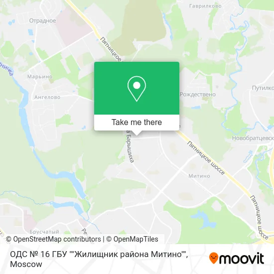 ОДС № 16 ГБУ ""Жилищник района Митино"" map