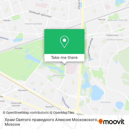 Храм Святого праведного Алексия Московского map