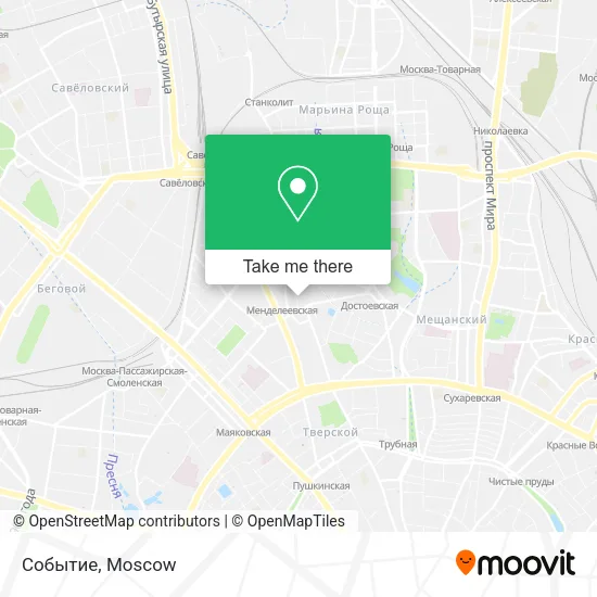 Событие map