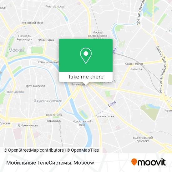 Мобильные ТелеСистемы map