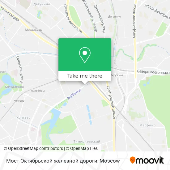 Мост Октябрьской железной дороги map