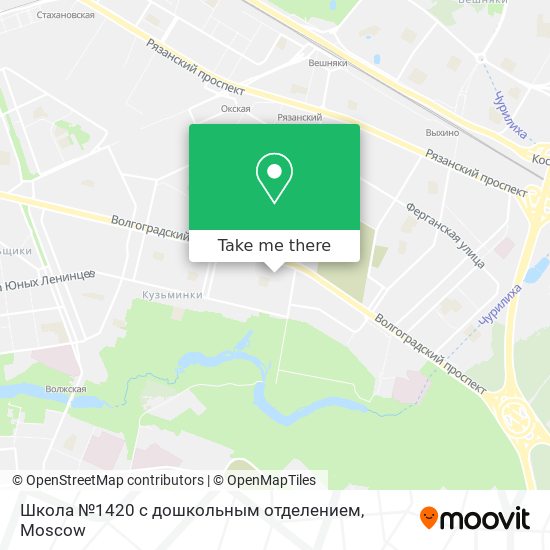 Школа №1420 с дошкольным отделением map