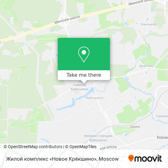 Жилой комплекс «Новое Крёкшино» map