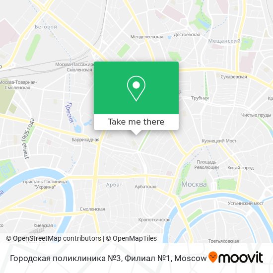 Городская поликлиника №3, Филиал №1 map
