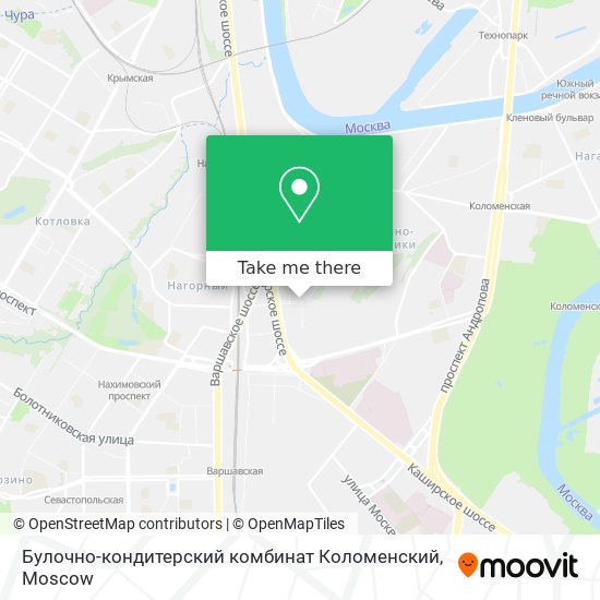 Булочно-кондитерский комбинат Коломенский map