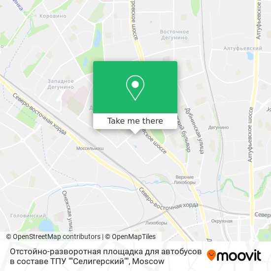 Отстойно-разворотная площадка для автобусов в составе ТПУ ""Селигерский"" map