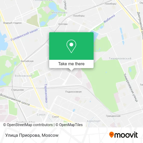 Улица Приорова map