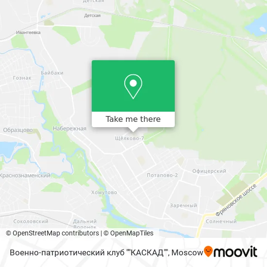 Военно-патриотический клуб ""КАСКАД"" map