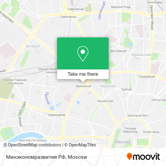 Минэкономразвития РФ map