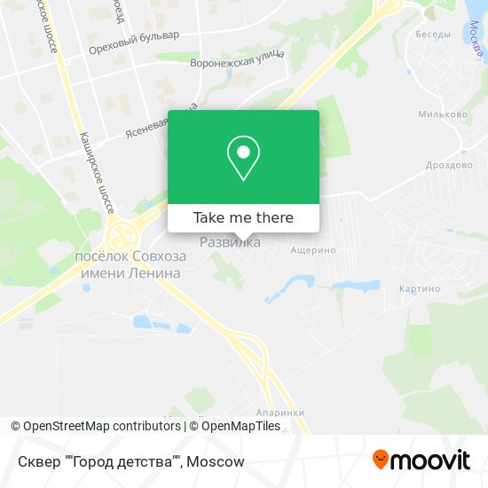 Сквер ""Город детства"" map